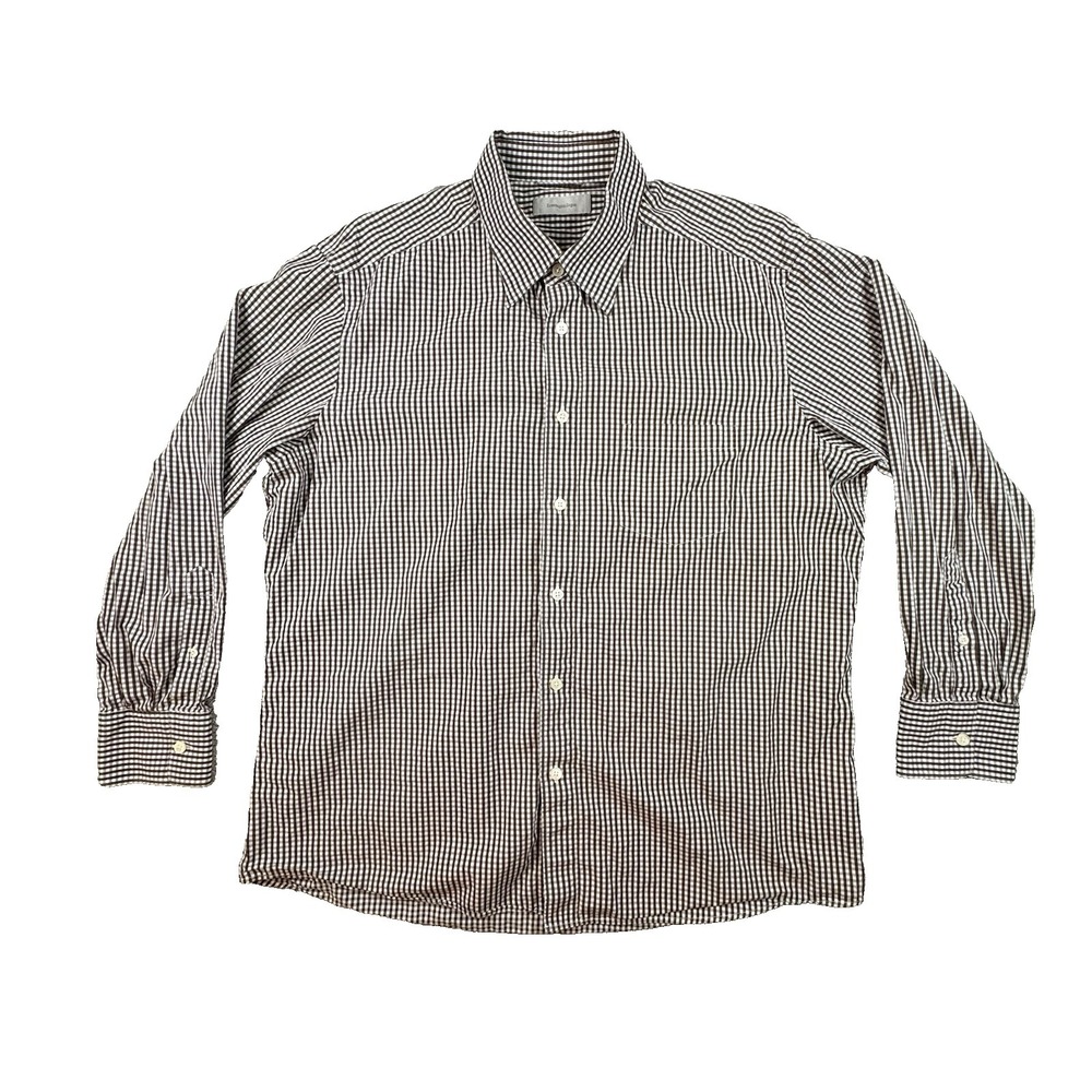 Ermenegildo Zegna Men's 2XL Dress Shirt Gingham Multicolor LS SEE‎ DESCRIPTION